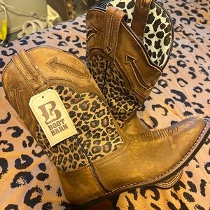 Leopard print Cowboy Boots.